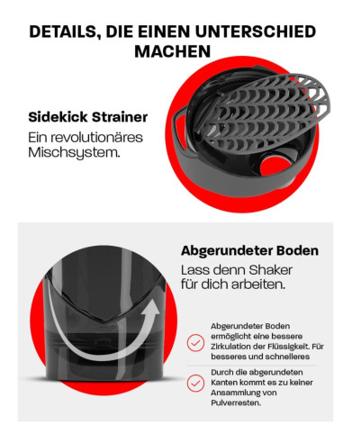 Assault Fitness Shaker - Shielmixer Hero Pro 700ml